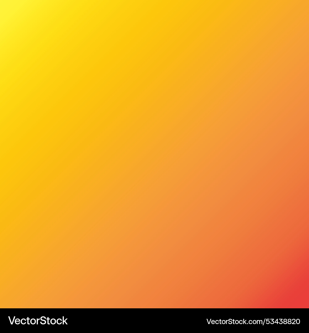Yellow to red gradient smooth diagonal transition Yellow to red gradient smooth diagonal transition vector image
