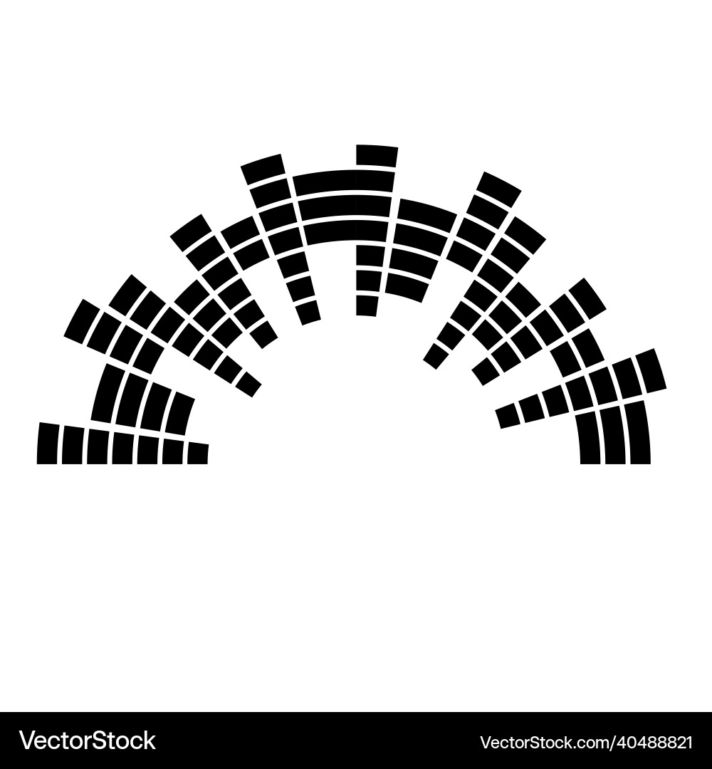 Abstract Circular Equalizer vector image