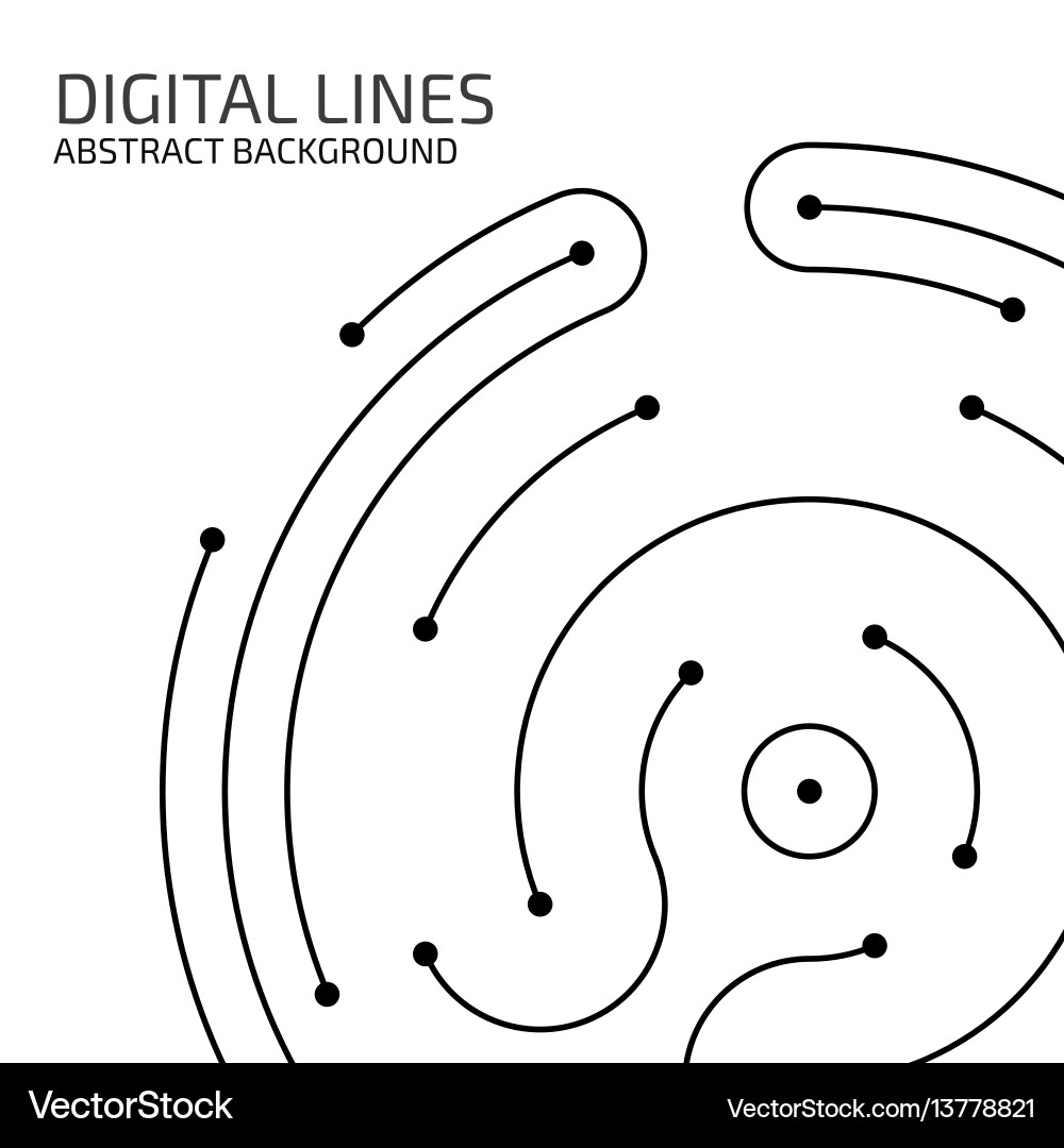 Digital Network Lines Background vector image