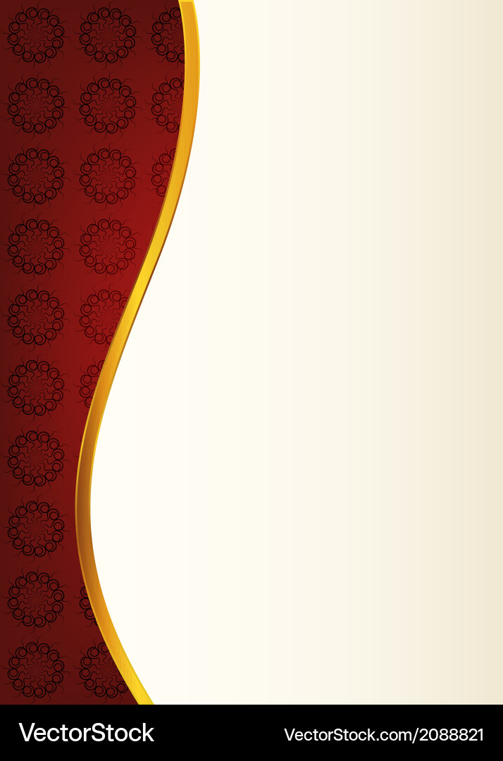 Red Floral Background Royalty Free Vector Image
