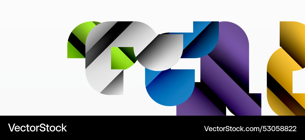 Abstract background colorful geometric curve Abstract background colorful geometric curve Vector Image