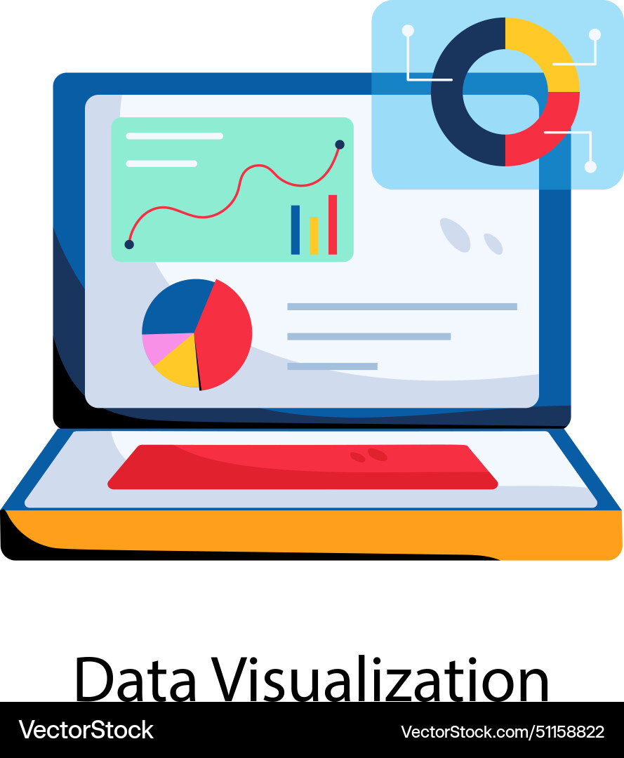 Data visualization Vector Image