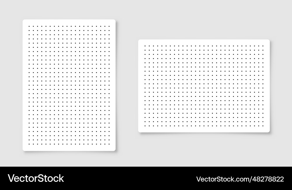 Dotted graph paper with grid polka dot pattern Dotted graph paper with grid polka dot pattern vector image