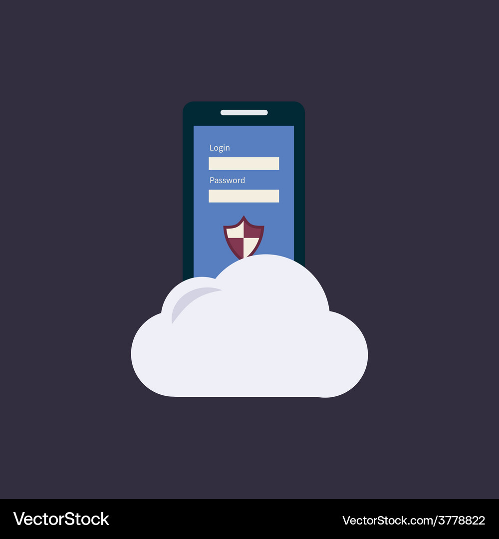 Flat web design icons for secure online shopping Vector Image