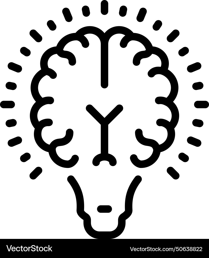 Idea brain Royalty Free Vector Image - VectorStock