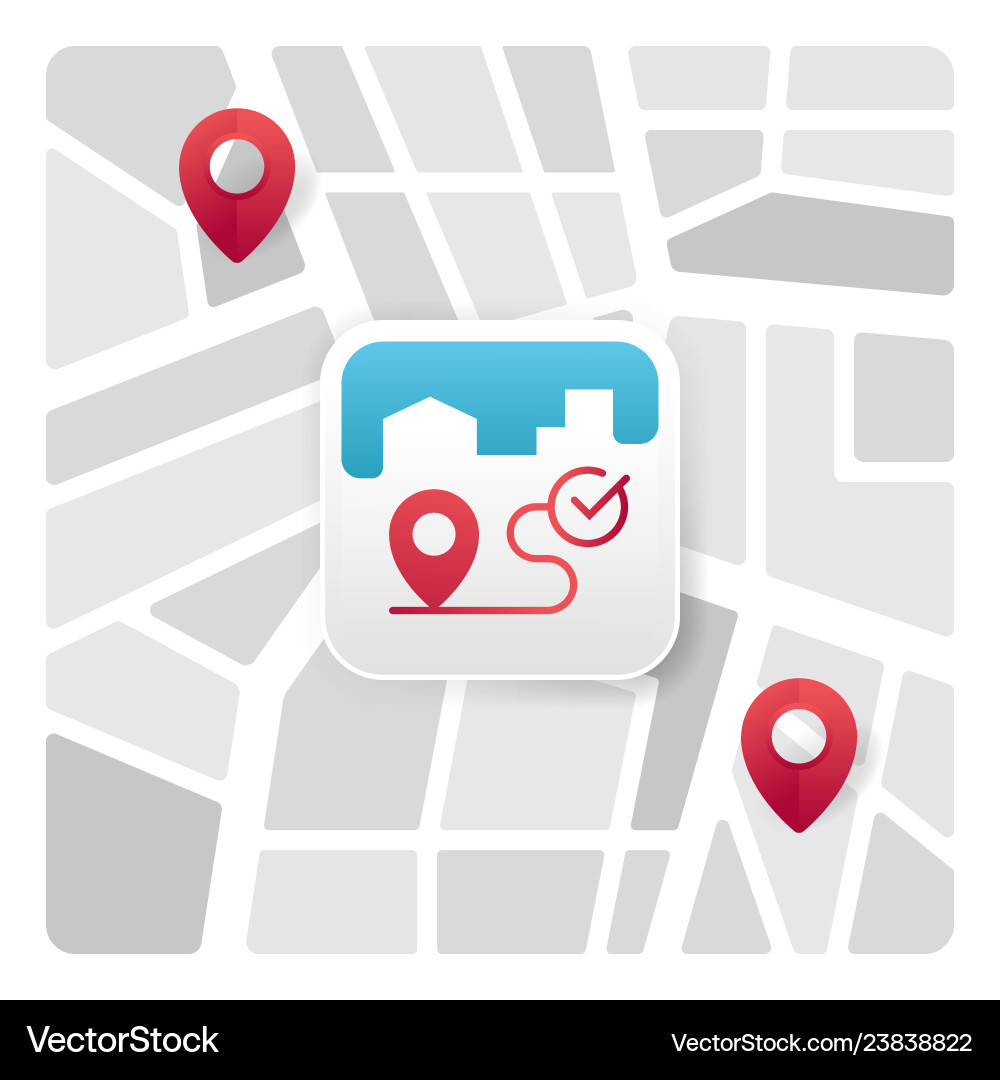 Map Pointer Icon vector image