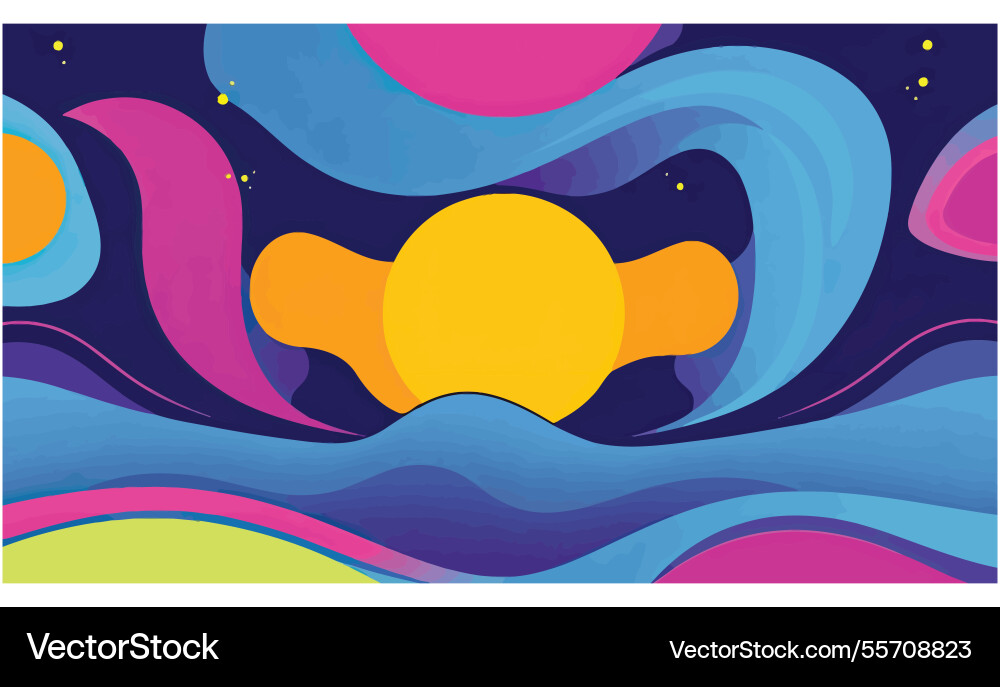 Ai-generated abstract background with colorful vector image