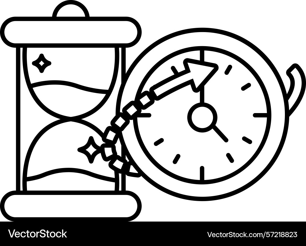 Clock with a face and background Clock with a face and background vector image