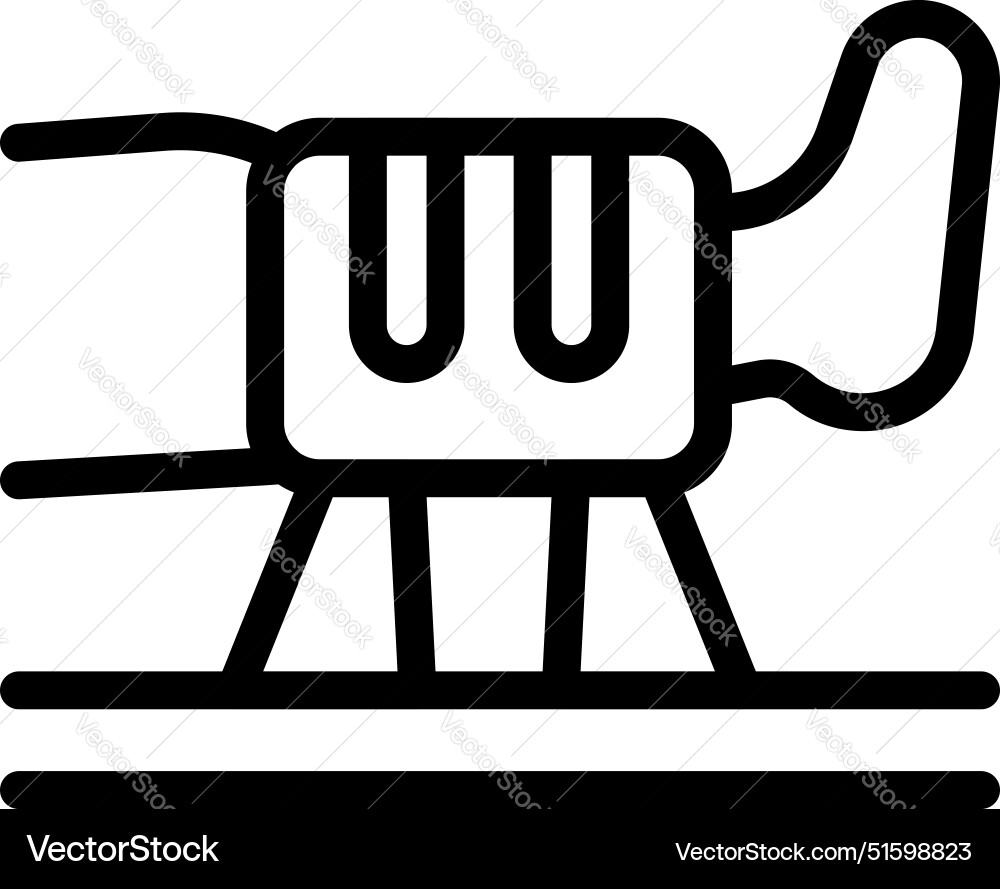 Futuristic vehicle hovering over lines Futuristic vehicle hovering over lines Vector Image