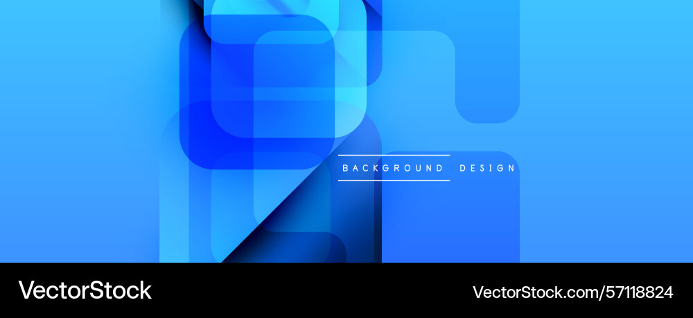 Abstract blue design features overlapping Abstract blue design features overlapping Vector Image