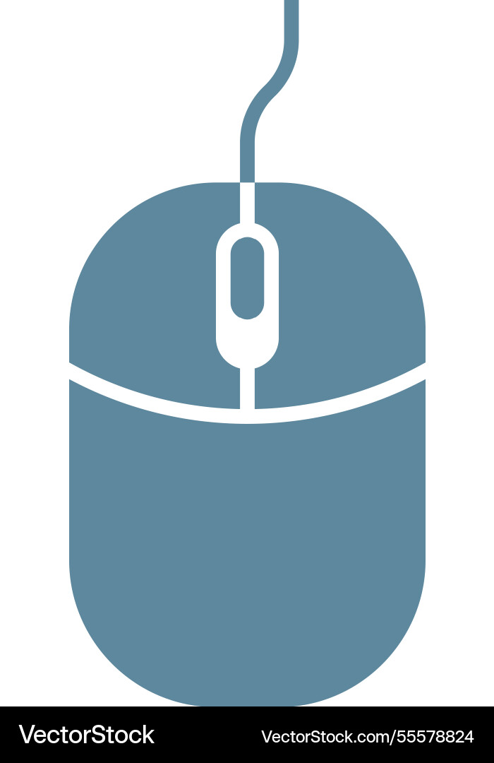 Computer mouse flat web icon concept Computer mouse flat web icon concept vector image