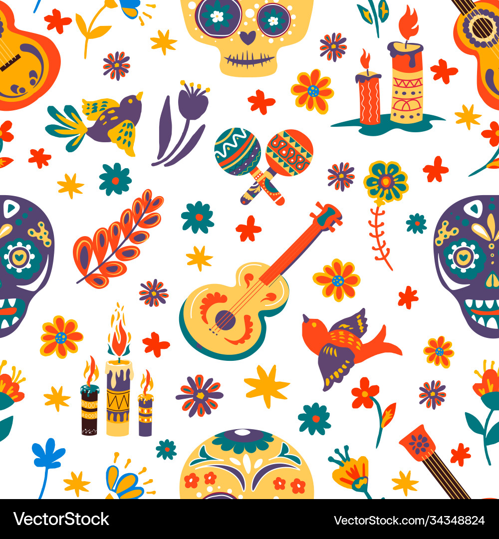 Day of the Dead Celebration Vector Image