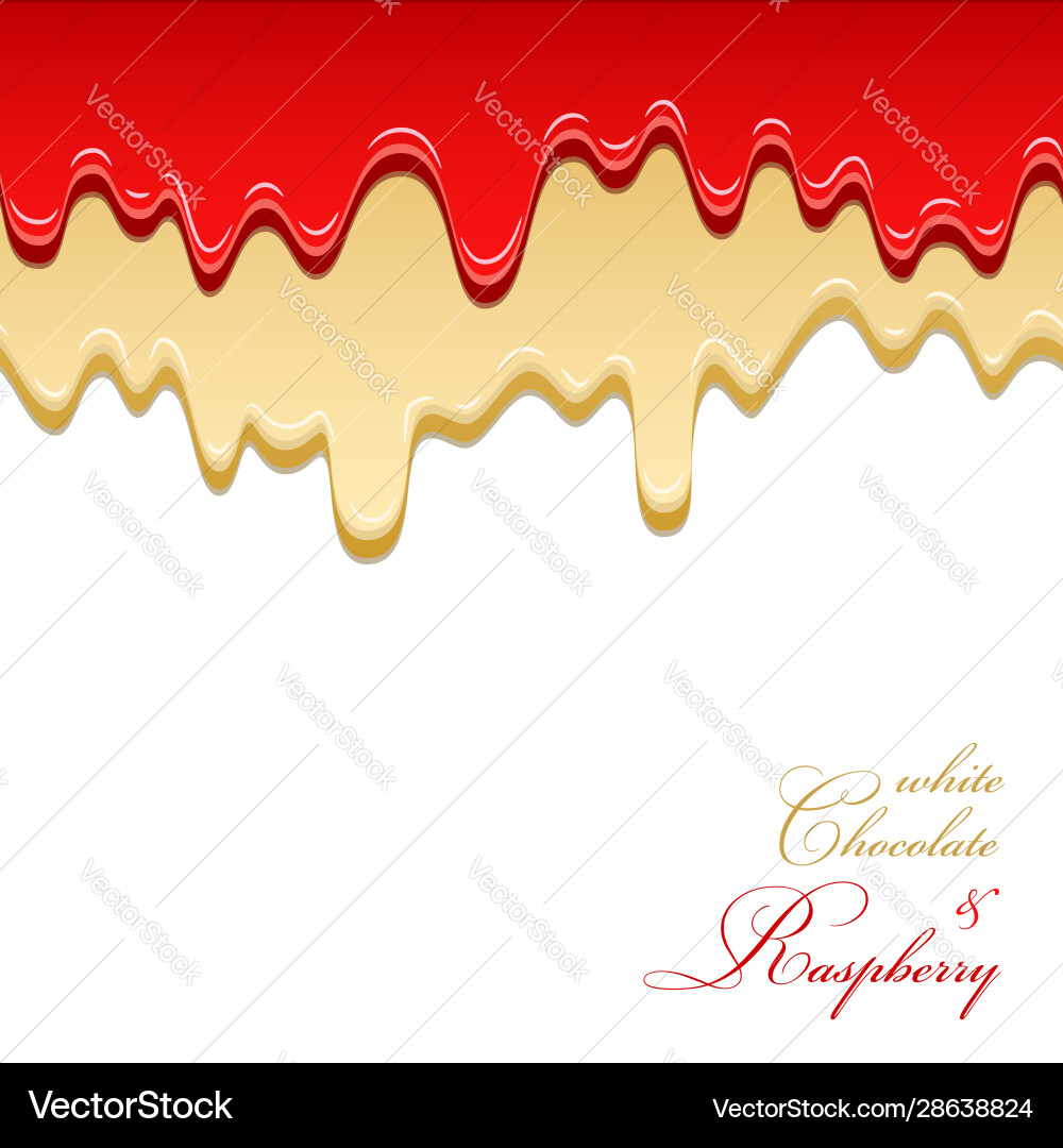 White chocolate and raspberry jam seamless pattern White chocolate and raspberry jam seamless pattern vector image