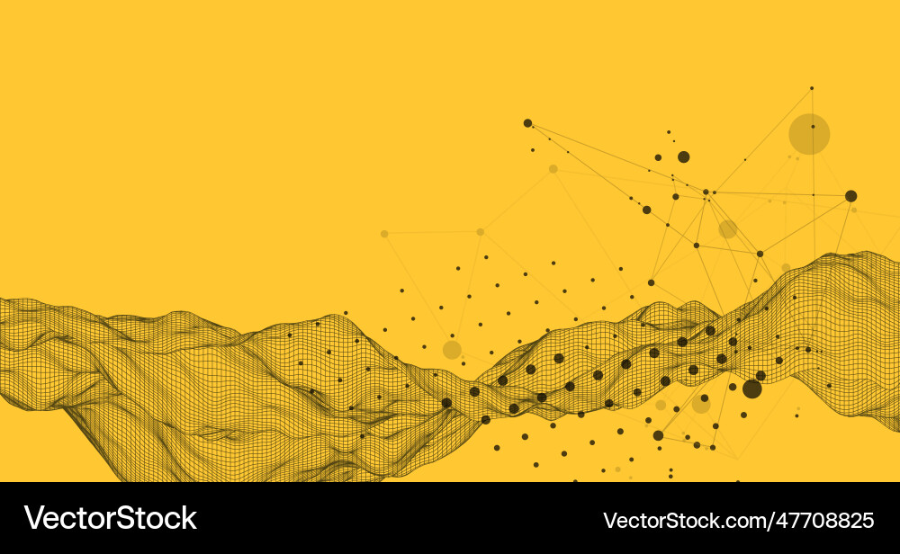 Abstract wave is made in a frame style template Abstract wave is made in a frame style template Vector Image