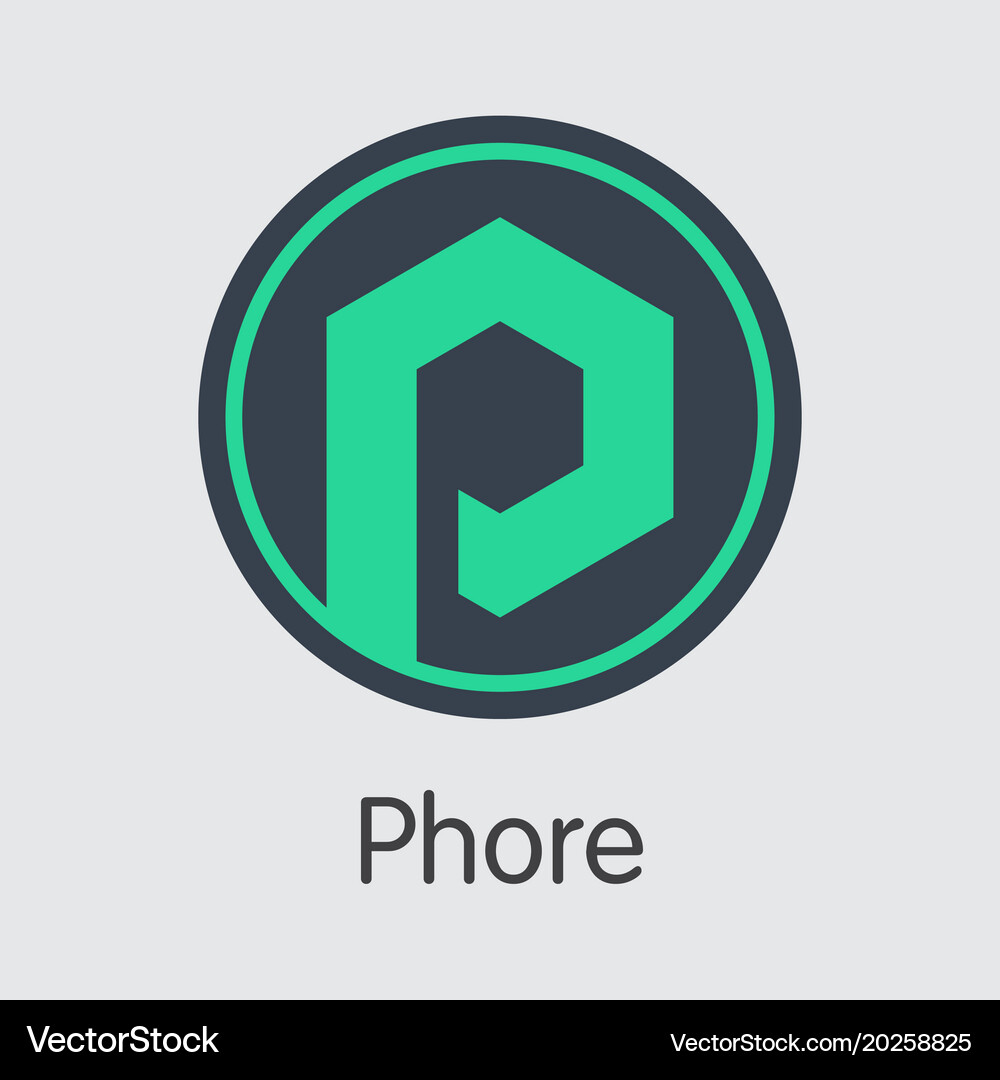 Phore blockchain cryptocurrency - web icon – Royalty-Free Vector |  VectorStock