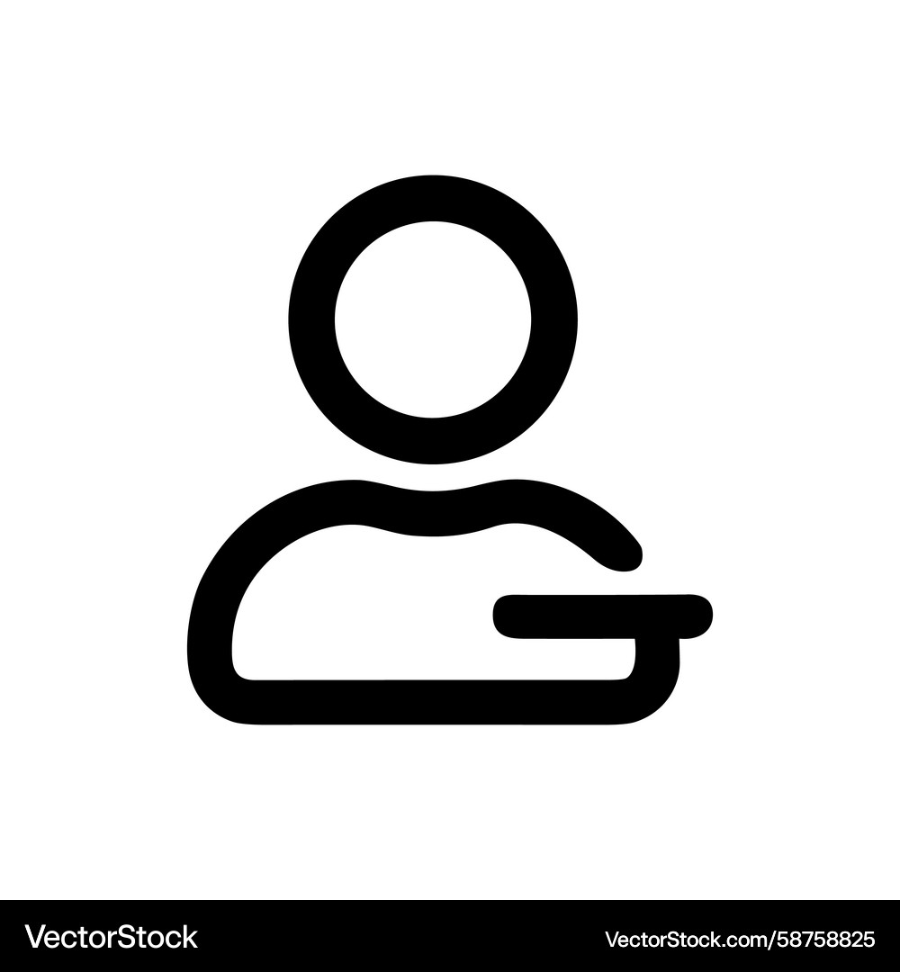 Simple User Profile Icon Vector Image