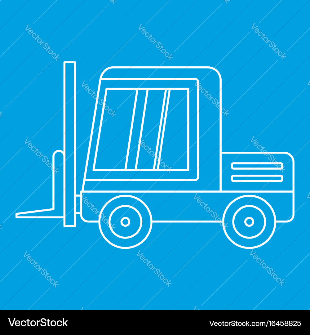 Stacker loader icon outline Vector Image