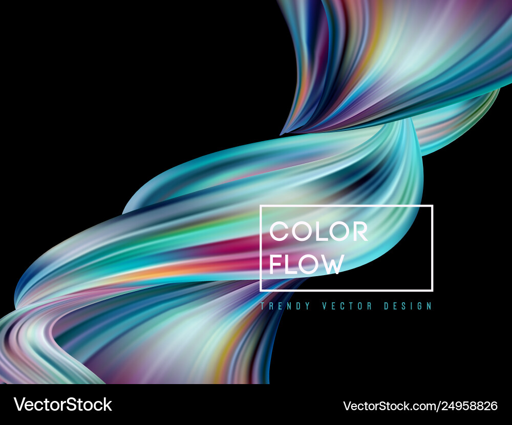 Abstract Color Flow Background vector image