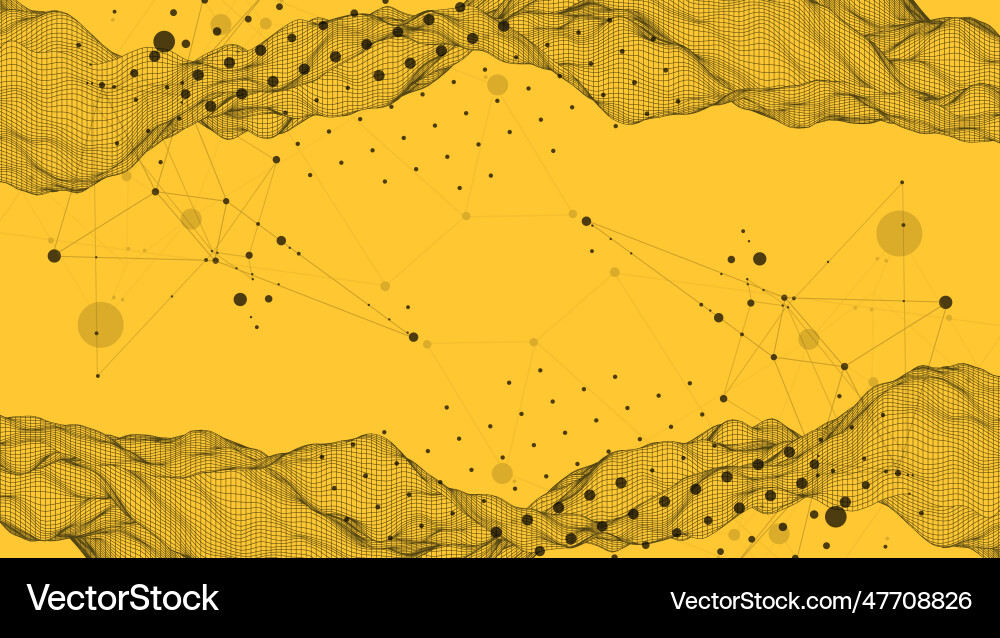 Abstract wave is made in a frame style template Abstract wave is made in a frame style template vector image