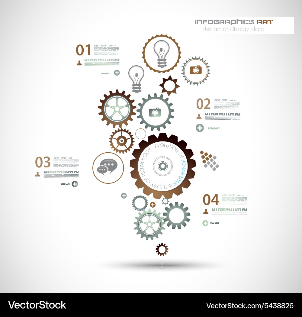 Modern Tech Background - Data & Innovation vector image