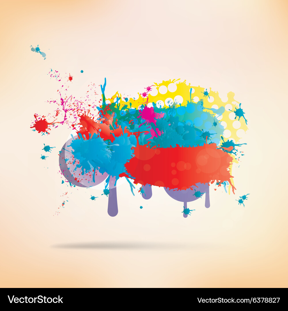 Abstract background with splash Royalty Free Vector Image
