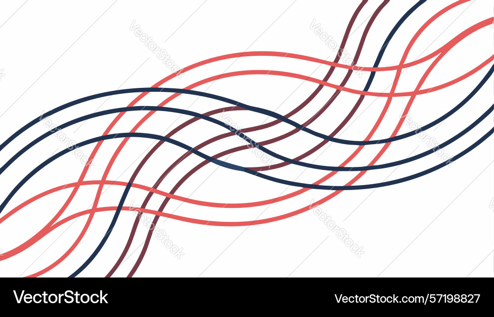 Abstract wavy lines background fluid dynamic flow vector image