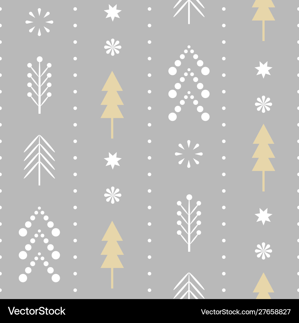 Christmas Snowflake Pattern Vector Image