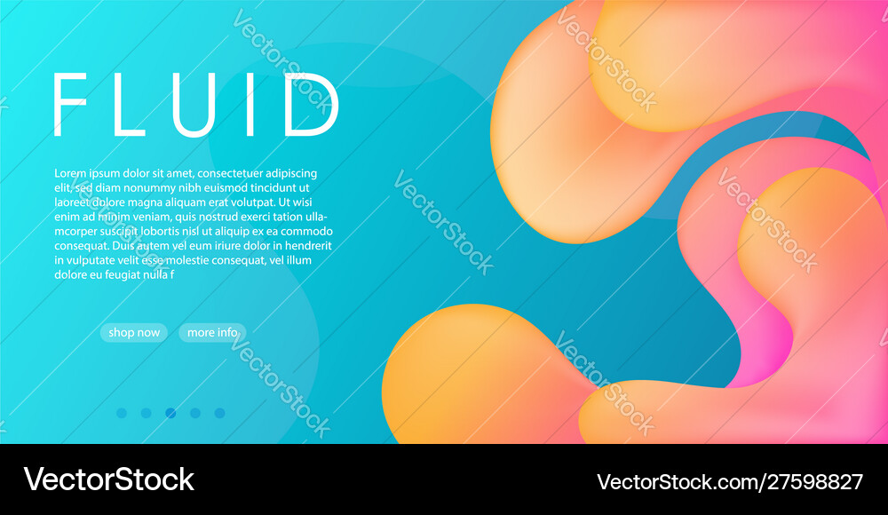 Fluid Gradient Abstract Background vector image