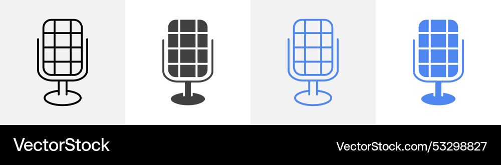 Microphone icon set use for web ui or app Microphone icon set use for web ui or app vector image