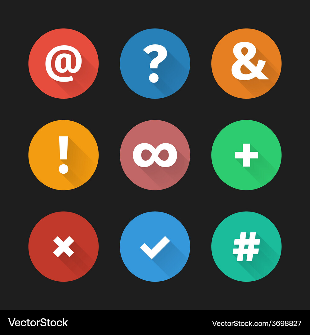 Simple web icons set 001 Vector Image