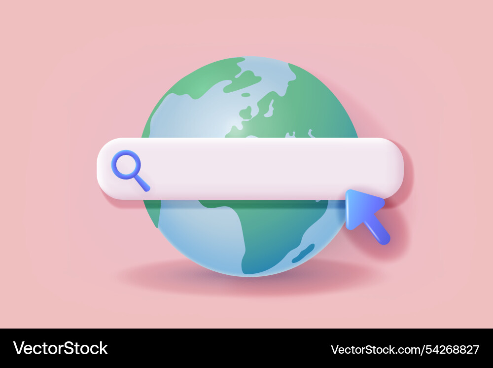 Web Address & Navigation Bar Icon Vector Image