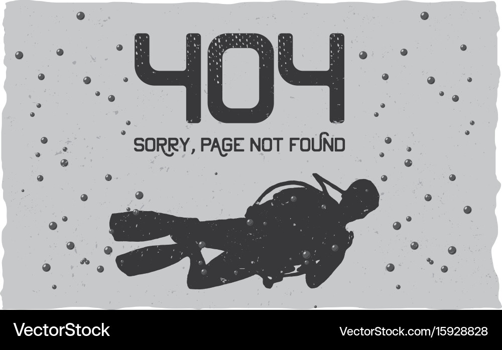 404 Error Page - Oops! vector image