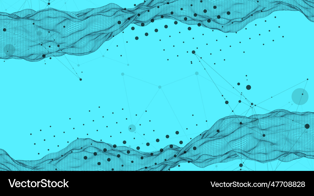 Abstract wave is made in a frame style template Abstract wave is made in a frame style template vector image
