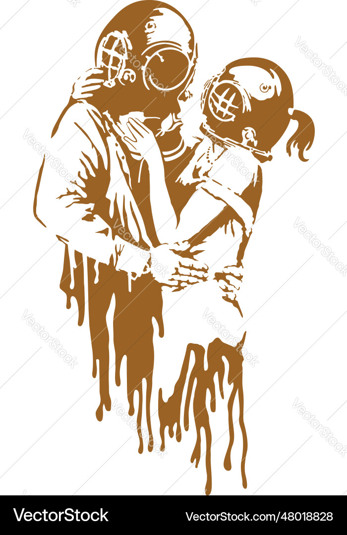banksy-think-tank-graffiti-street-art-stencil-vector-image