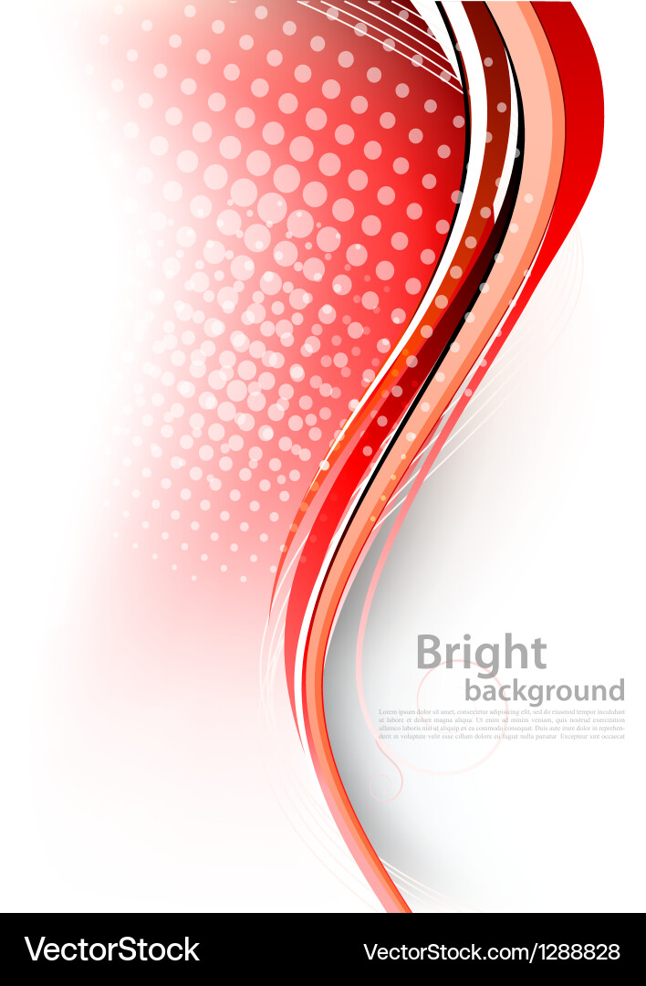 Dynamic Red Abstract Background vector image