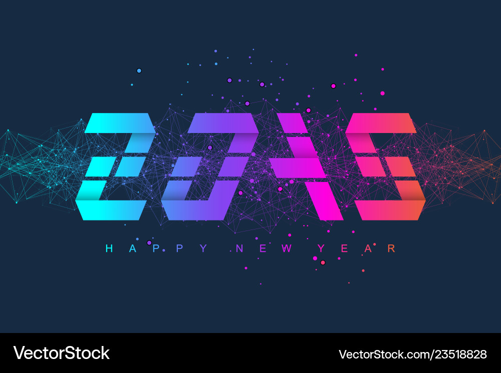 Merry christmas and happy new year 2019 greeting Merry christmas and happy new year 2019 greeting vector image