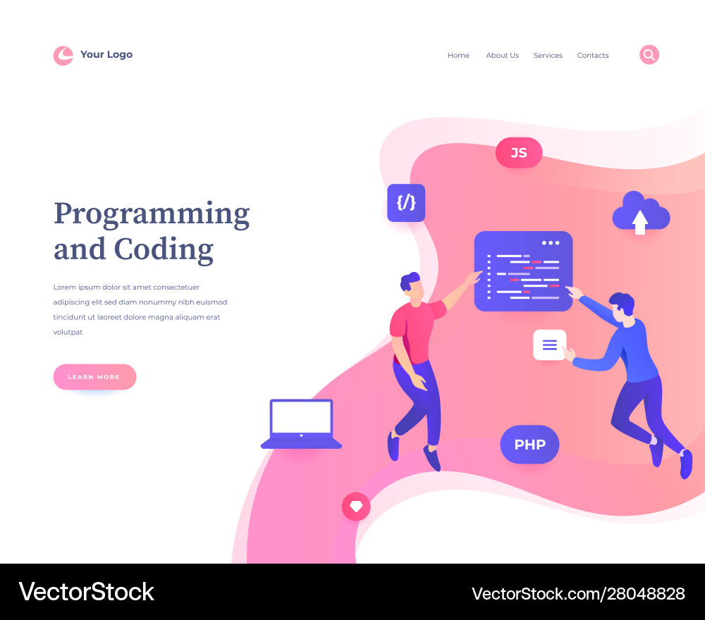 Modern Programming Workflow vector image