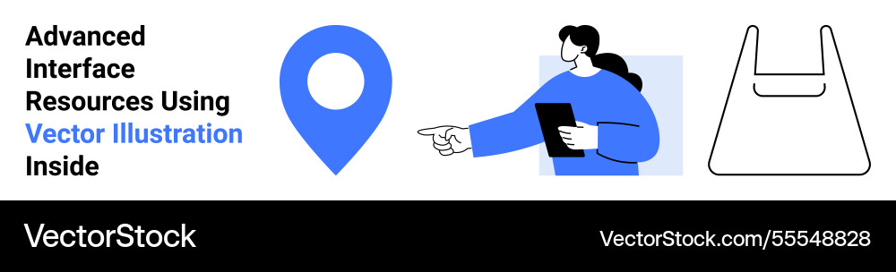 User navigation concept with map pin person User navigation concept with map pin person vector image