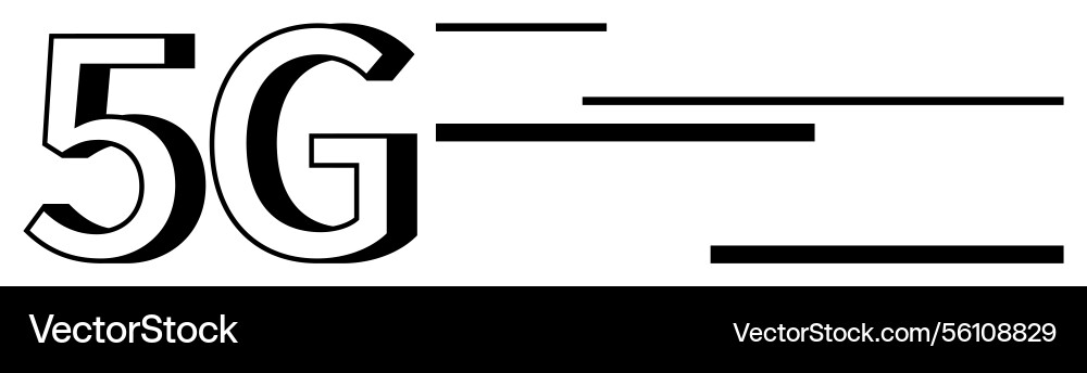 5g network speed concept with parallel lines 5g network speed concept with parallel lines Vector Image