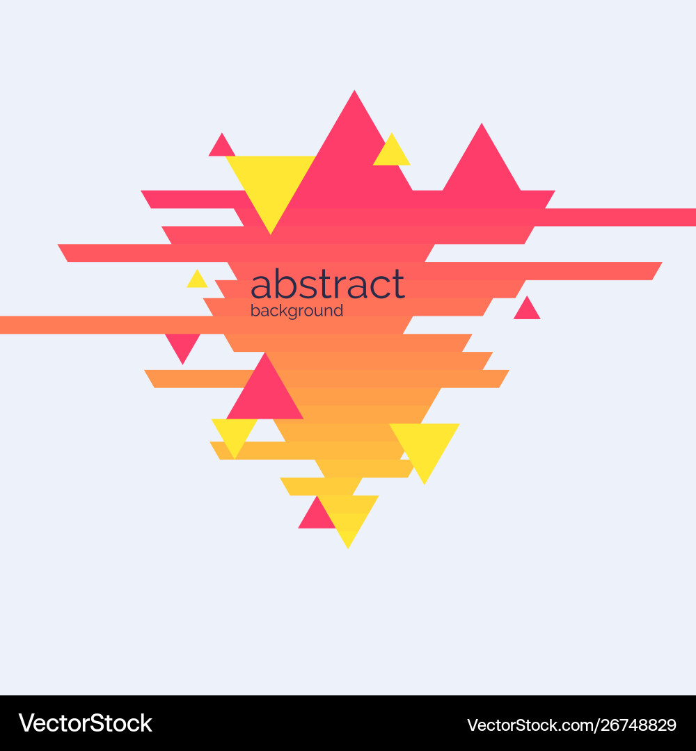 Abstract geometric background with triangles vector image