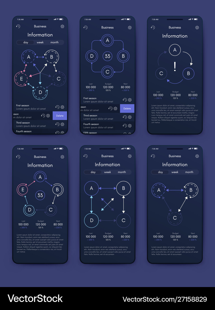 Different ui ux gui screens and flat web icons Different ui ux gui screens and flat web icons Vector Image