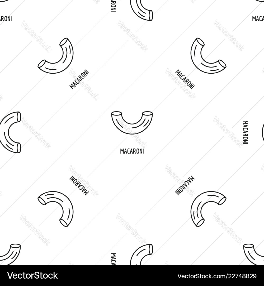Macaroni pattern seamless Macaroni pattern seamless vector image