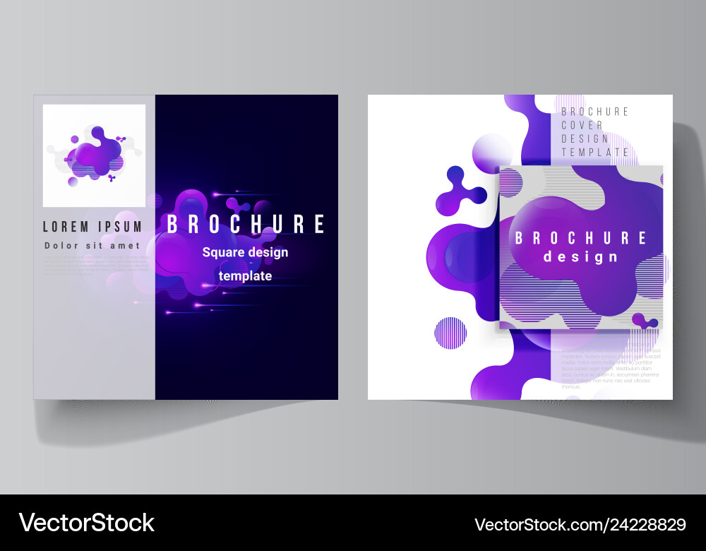 Minimal layout of two square format Minimal layout of two square format vector image