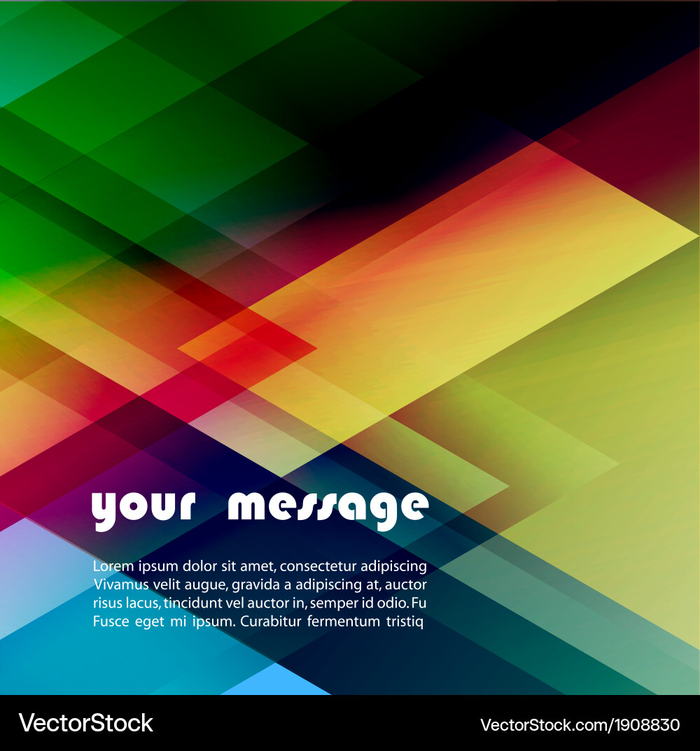 Abstract triangle background for your text Vector Image