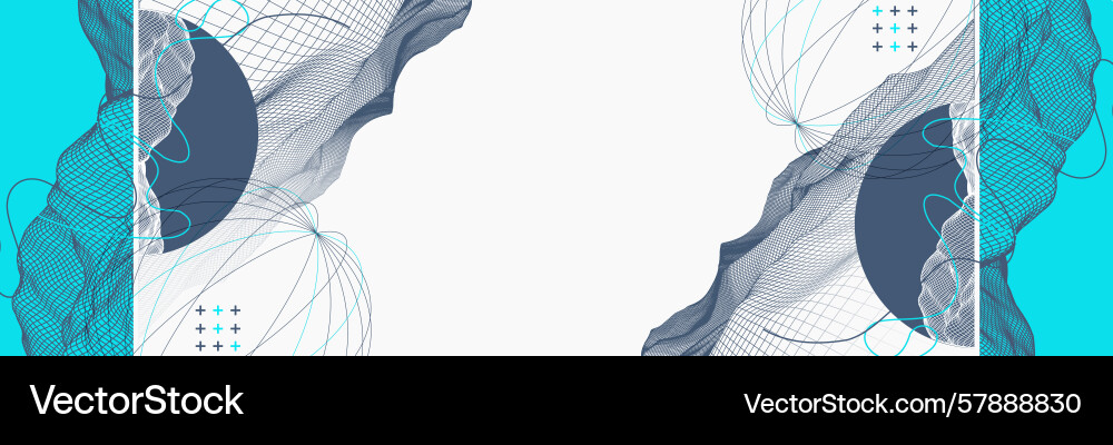 Abstract wireframe background modern science Vector Image