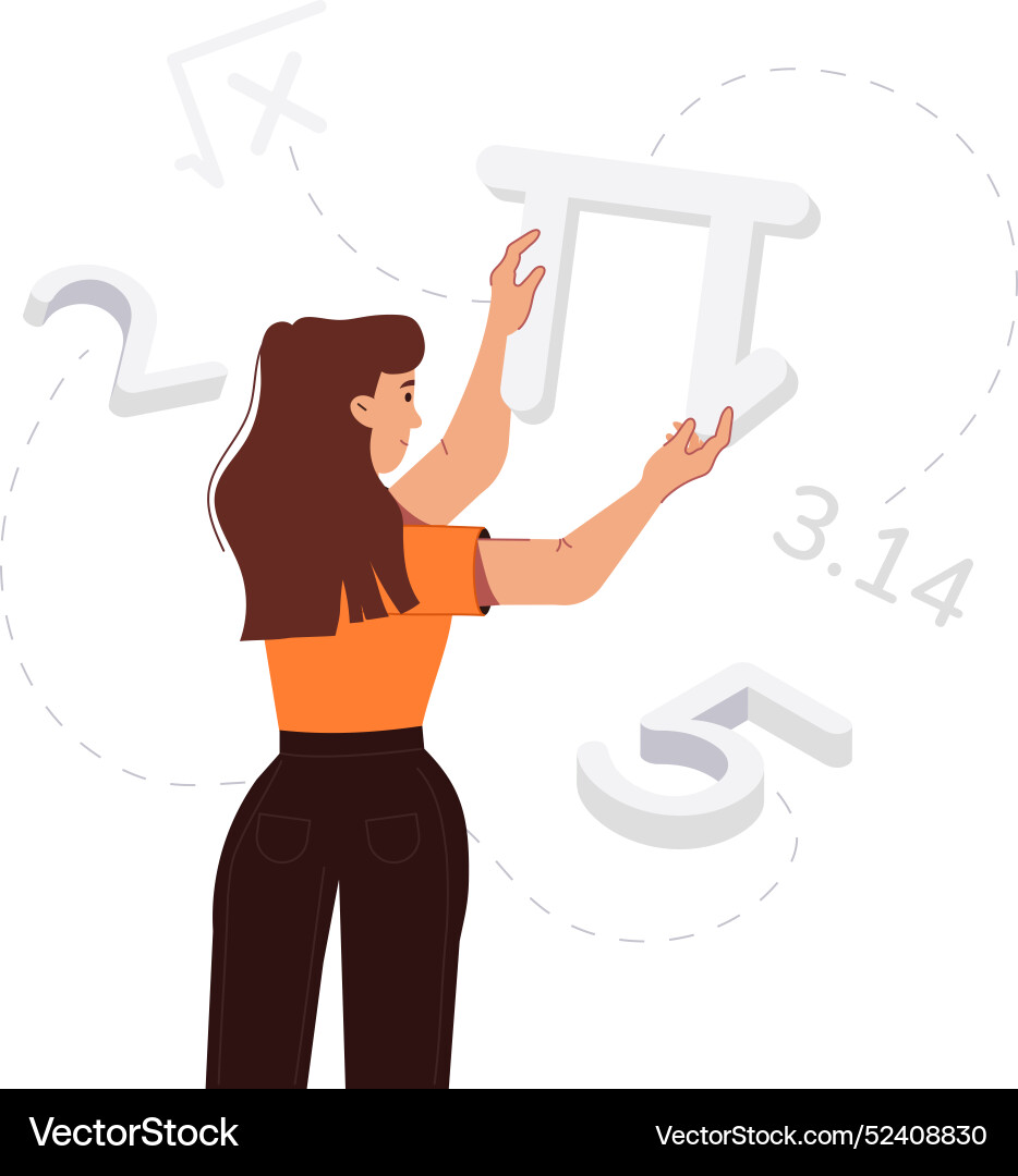 Basic rgba pi value designed in flat Vector Image