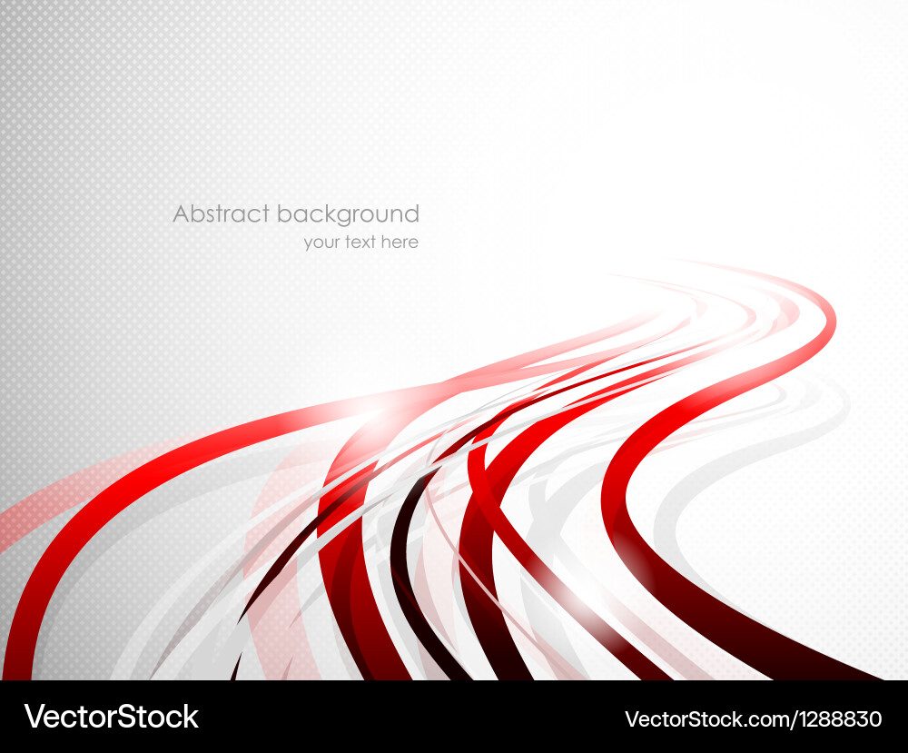 Dynamic Wavy Red Background vector image