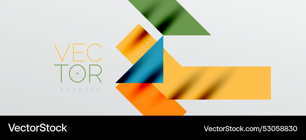 Minimal composition abstract lines and triangles Vector Image