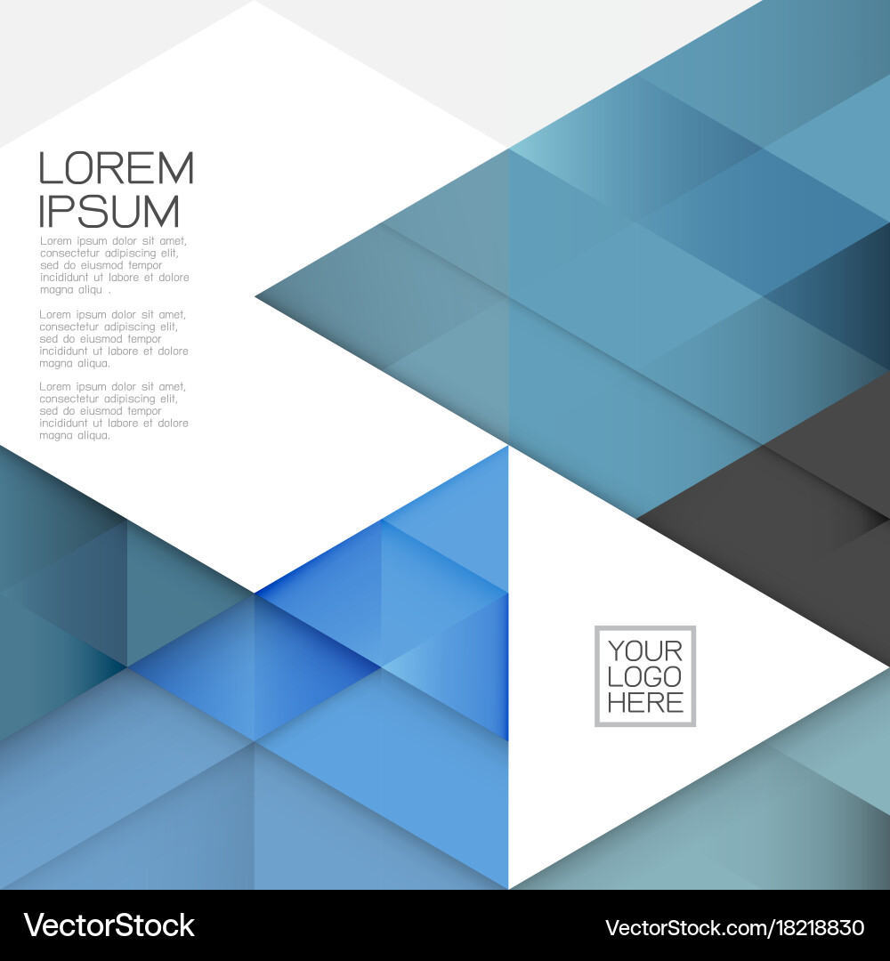 Modern layout template with transparent vector image