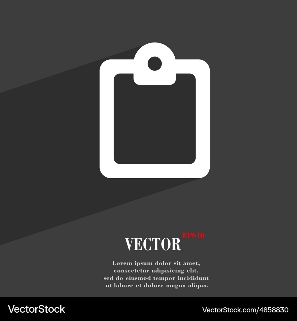 Text file icon symbol flat modern web design Vector Image